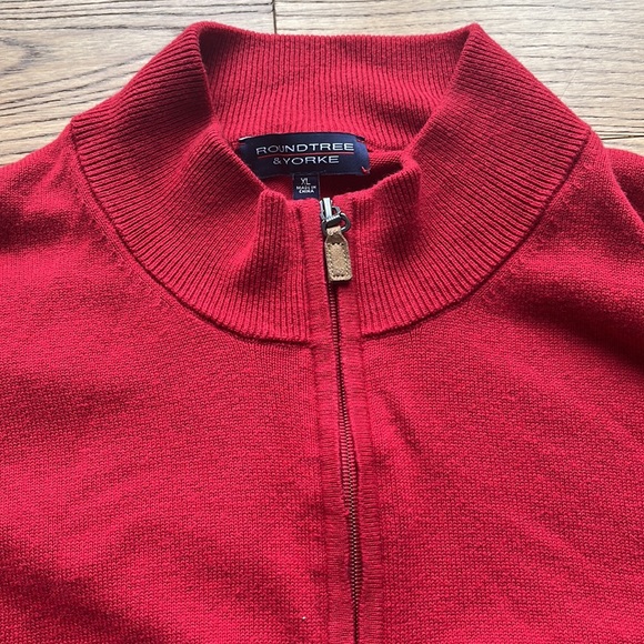 Roundtree & Yorke Trademark Men's Quarter Zip Pullover size XL - Picture 4 of 9